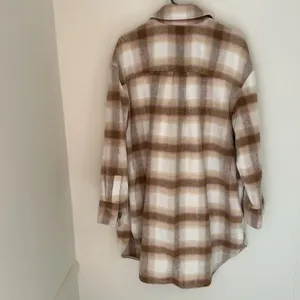 BP Long shacket Pink Brown Large plaid outdoor grandpacore granola camping thumbnail 2