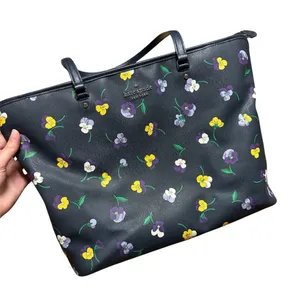 Kate Spade Blue & Yellow Floral Tote thumbnail 1