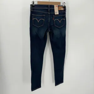 Levis’s Jeans Women’s 5S/27 Dark Blue Demi Curve Low Skinny Leg Whiskered NWT thumbnail 2