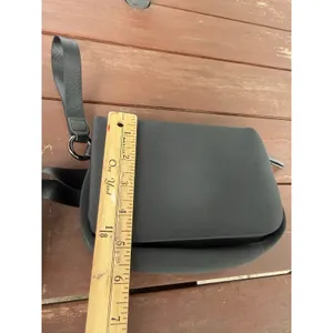 Black Neoprene Fanny Pack Belt Bag Crossbody Sling Bum Bag Sport Casual Unisex thumbnail 8