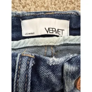 Vervet Jeans Womens 25 Blue Denim Stretch Mid Rise Fray Distressed Ankle Skinny‎ thumbnail 5