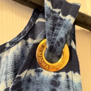 Michael Kors Navy and Light Blue Striped Tank Top thumbnail 3