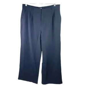 NEW Abercrombie & Fitch Women's Black High Waisted Trousers Dress Pants Size XL thumbnail 2
