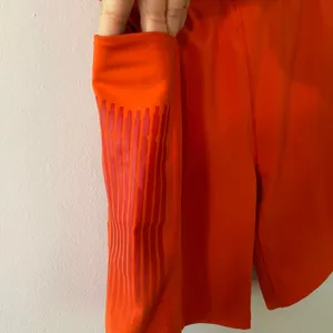 Savage X Fenty Sport Orange Biker Shorts Workout Women's size 12 / 14 Large thumbnail 4