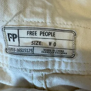 Free People Women's Size-0 Torn Up Jumper Dress‎ Skirt Overall White thumbnail 4