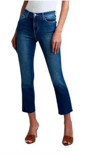 NEW L'AGENCE Sada Slim Cropped Jeans‎ in Sequoia thumbnail 1