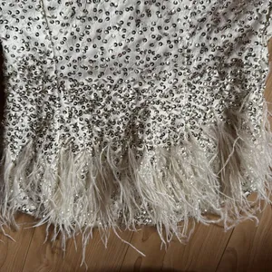NBD Gracy Mini Dress in White & Silver thumbnail 3