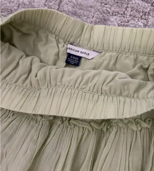American Eagle High Waisted Tiered Skort Green thumbnail 2