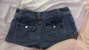 edikted mini jean shorts  thumbnail 1