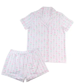 Cecil And Lou Pajama Set - Soft Cotton Sleep Tee & Shorts Print Texas thumbnail 1
