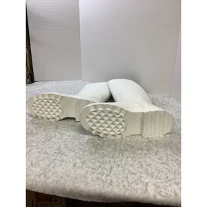 Aerosoles Slalom White PU Tall Lug Sole Boots Womens 5.5M NEW‎ thumbnail 3