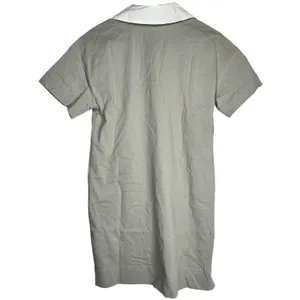 EVERLANE Organic Cotton‎ Polo T Shirt Dress Short Sleeve White Collar Fog XS thumbnail 2