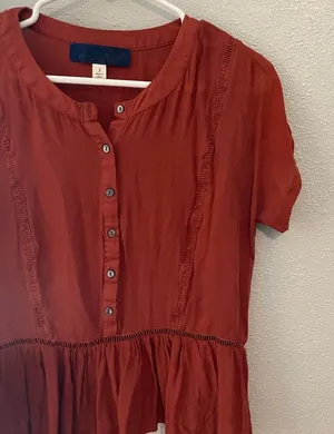 Francesca's baby doll blouse thumbnail 1