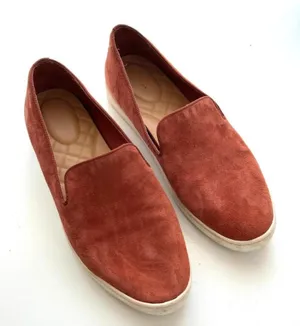 Birdies Swift leather burnt orange slip on loafer flats shoes sz 8 thumbnail 1