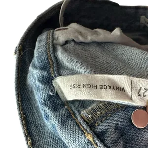 PacSun‎ Vintage High Rise Denim Shorts 27 Light Wash Frayed Cutoff thumbnail 6