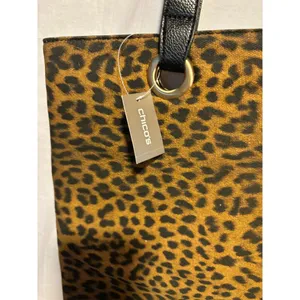 Chico's Chicos Leopard Tote Shopper Bag Jackie B Jewel Limited Edition NWT thumbnail 5