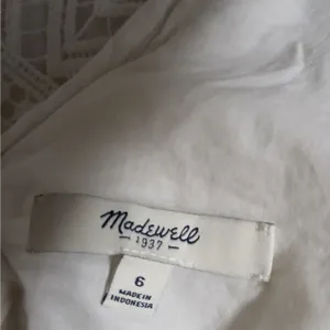 Madewell Embroidered Lace Dress Size 6 White Bridal Shower Wedding Party Fairy thumbnail 5
