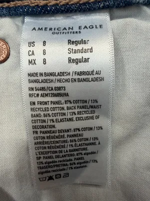 American Eagle Outfitters Ex-Boyfriend Light Wash Straight Jeans - Blue thumbnail 9