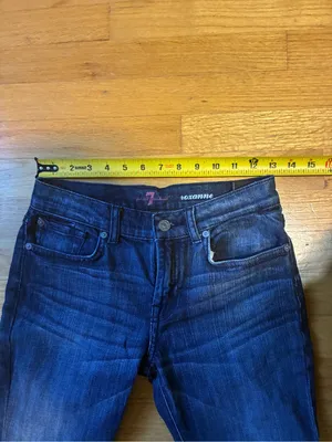 7 For All Mankind Roxanne Denim Stretch Jeans Dark Wash Blue Women's 14 thumbnail 10