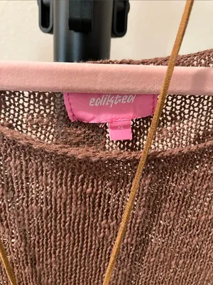 Edikted brown oversized boat neck sweater thumbnail 4