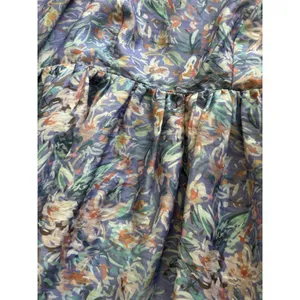 Storia Babydoll Mini Dress Women's XS Floral Puff Sleeves‎ Fairy Cottagecore thumbnail 3