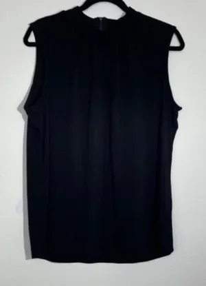 Roz & Ali Black Sleeveless High Neck Blouse Size Large thumbnail 1