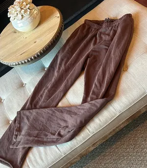 Naked Wardrobe Chocolate Brown Straight Leg Sweats Size Medium thumbnail 1