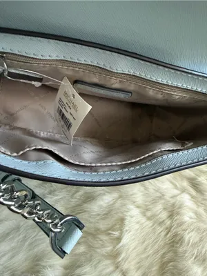 Michael Kors Sylvia Soft Sky Small Flap Leather Crossbody thumbnail 8