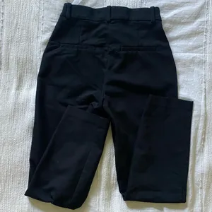 H&M business pants high rise slim fit black thumbnail 2