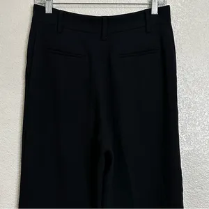 Aritzia Wilfred Black Chici Minimalist Contemporary Wide Leg Pants, Size 6 thumbnail 6
