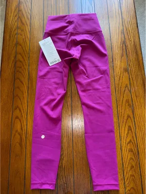 Lululemon Wunder Train High Rise 25” Magenta Purple Size 4 NWT thumbnail 3