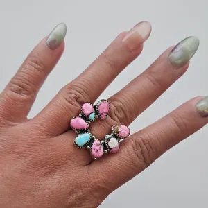 Cotton Candy Naja Turquoise Ring thumbnail 1