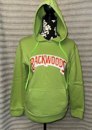 Amazon Green Backwoods Graphic Hoodie Size M thumbnail 1