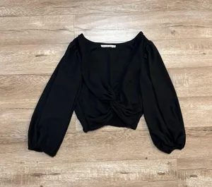 Black Abercrombie Cross Top thumbnail 1
