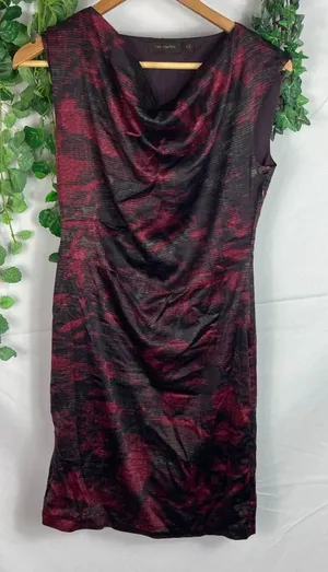 The Limited Cowl Neck Midi Dress Size 0 thumbnail 1