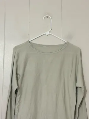 Lululemon Take It All In Sweater Light Sage Long Sleeve Cotton Knit thumbnail 5