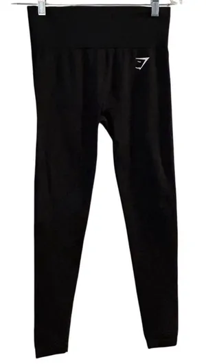 Gymshark Women's High Waist Black Leggings Activewear‎ thumbnail 1
