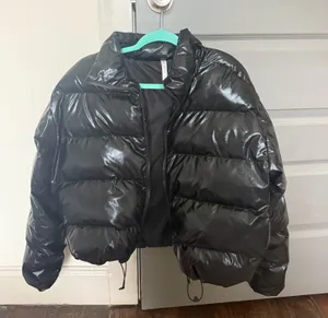Fabletics Black Puffer Jacket thumbnail 1