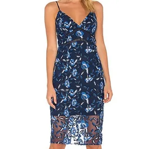 Bardot Saphire Floral Midi Dress Size Small thumbnail 7