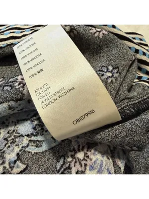 Free People Cropped V Neck Blouse Shirt Printed Floral & Stripes Boho Sz L Large thumbnail 8