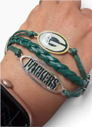 Green Bay Packers Little Earth NFL Multi-Strand Bracelet New thumbnail 1