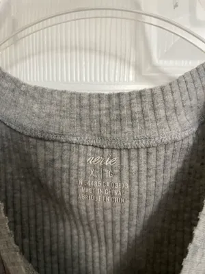Aerie Grey Crop Top thumbnail 2