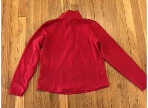 Gap red pullover quarter zip fleece size medium thumbnail 4