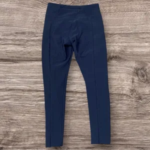 Athleta Stella Tight Leggings Navy Blue Zip Pockets Sz Small Ankle Stretch Pant thumbnail 4