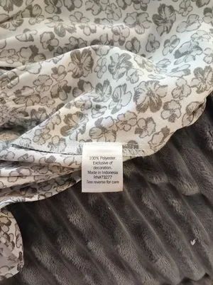 Nine West XS Gray Floral Peasant Top 90's Vibe thumbnail 2