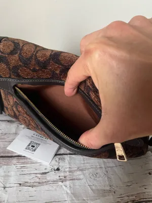 Coach Etta Small Flap Bag In Signature Chenille thumbnail 14
