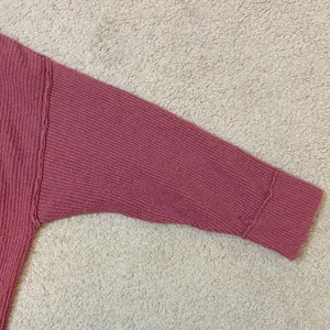 Women’s Aerie XL Oversized Burgundy Crewneck Sweater thumbnail 8