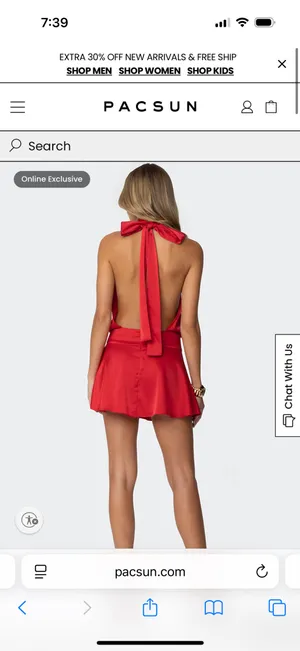 Edikted Scarf Halter Open Back Mini Dress thumbnail 3