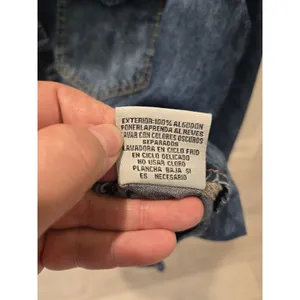 Ashley by 26 International Denim Light Wash Pearl Snap Chambray Western Shirt Y2K thumbnail 8