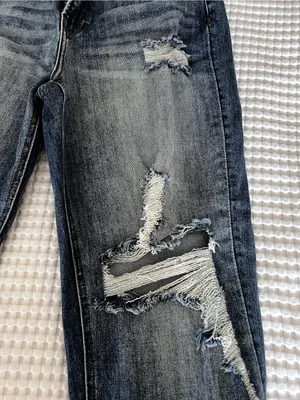 Risen Distressed Jeans Size 11/12 Blue thumbnail 2